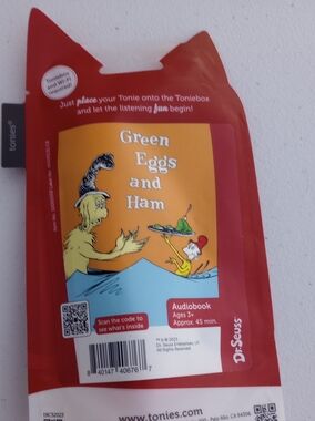Dr. Seuss Green Eggs and Ham Tonie New Sealed